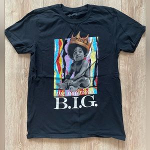 Biggie Graphic T-Shirt Black Size M Pre-Owned